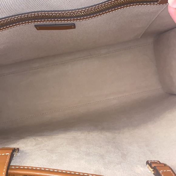 Tory Burch Cream and Brown Tote Bag - Picture 8 of 11